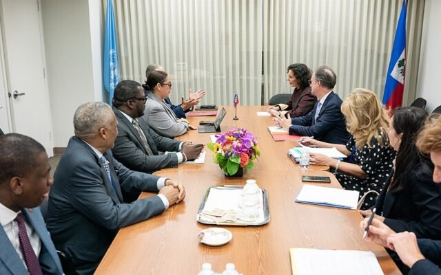 Réunion entre la délégation haïtienne et l'Union européenne à l'ONU