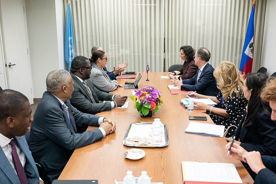 Réunion entre la délégation haïtienne et l'Union européenne à l'ONU